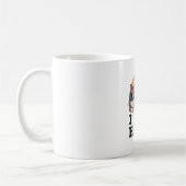 Retro Cat I Nap Hard White Coffee Mug Kaffeetasse (Links)
