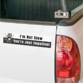 Retro Cat - ich bin nicht langsam Autoaufkleber (Auf Lkw)