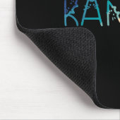 Retro Cat Lettering Positive Funny Mousepad (Ecke)
