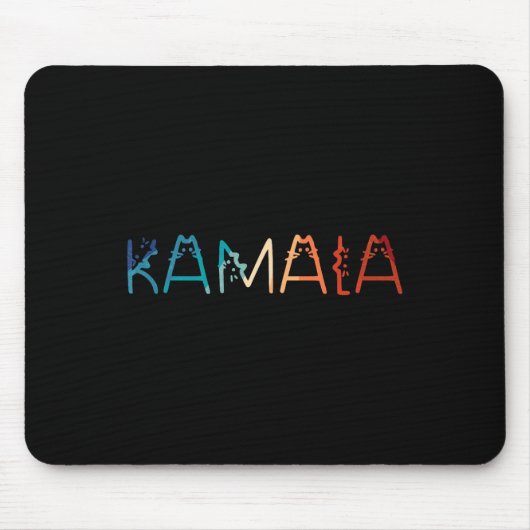 Retro Cat Lettering Positive Funny Mousepad (Vorne)
