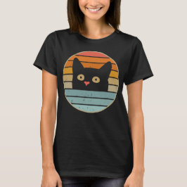 Retro Cat Lover Funny Niedlich Kitty T-Shirt