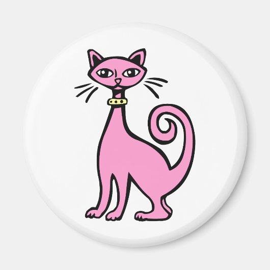 Retro Cat Magnet (Vorne)