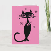 RETRO CAT MUTTER'S DAY CARD KARTE (Vorderseite)