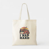 Retro Cat Nap Attitude Canvas Tote Bag Tragetasche (Rückseite)