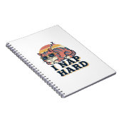 Retro Cat Nap Quote Lined Notebook Notizblock (Rechte Seite)