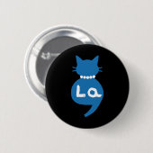 Retro Cat Niedlich Shoes Comma La Kamala Harris 20 Button (Vorne & Hinten)