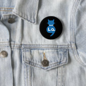 Retro Cat Niedlich Shoes Comma La Kamala Harris 20 Button (Beispiel)