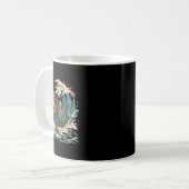 Retro Cat Ninja Süße Tier Kitten TierHallowee Kaffeetasse (Vorderseite Links)