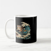 Retro Cat Ninja Süße Tier Kitten TierHallowee Kaffeetasse (Links)