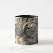 Retro Cat Pencil Tasse (Zentrum)