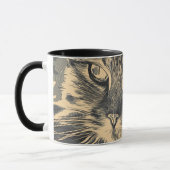 Retro Cat Pencil Tasse (Links)