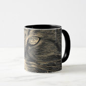 Retro Cat Pencil Tasse (VorderseiteRechts)