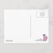 Retro Cat Postkarte (Rückseite)