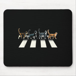 Retro Cat Rock and Roll Musik Geschenk Männer Kind Mousepad