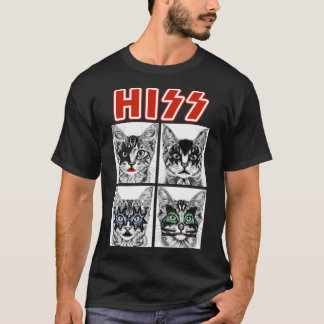Retro Cat Rock Music Concept Band Men Kids Women F T-Shirt