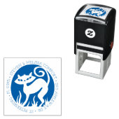 Retro Cat Self-Inking Kautschuk Art Briefmarke Permastempel (Beispiel)