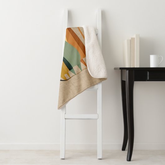 Retro Cat Sherpa Blanket, Retro Sherpadecke (Beispiel)