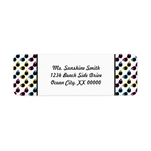 Retro Cat Sonnenbrille Muster (Vorne)