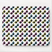 Retro Cat Sonnenbrille Muster Mousepad (Vorne)