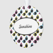 Retro Cat Sonnenbrille Muster Ornament (Vorderseite)