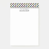 Retro Cat Sonnenbrille Muster Personalisiert Post-it Klebezettel (Vorderseite)