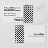 Retro Cat Sonnenbrille Muster Visitenkarte (Vorne/Hinten)