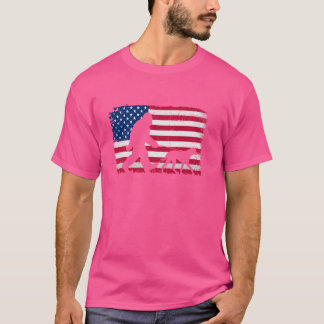 Retro Catahoula Leopard Dog 4. Juli USA T-Shirt