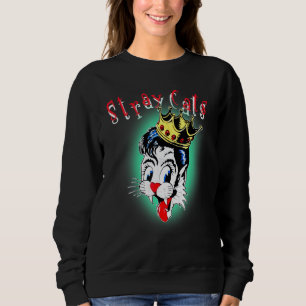 Retro Cat's Animals gestört Arts Stray Liebe Mus Sweatshirt