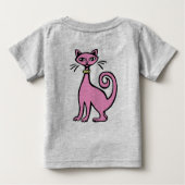 Retro Cats - Baby - (F&B Design) - Individuell ang Baby T-shirt (Rückseite)