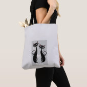 Retro Cats Funny Tote Bag - Playful & Stylish Tasche (Von Nahem)