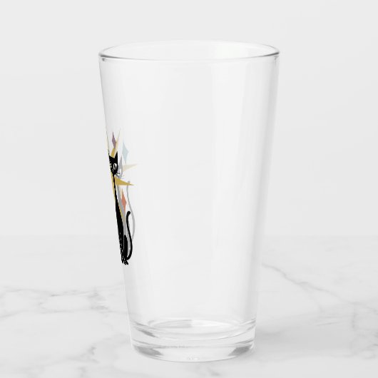 Retro Cats Gold Atomglas-Sternexplosion | Mitte Glas (Links)