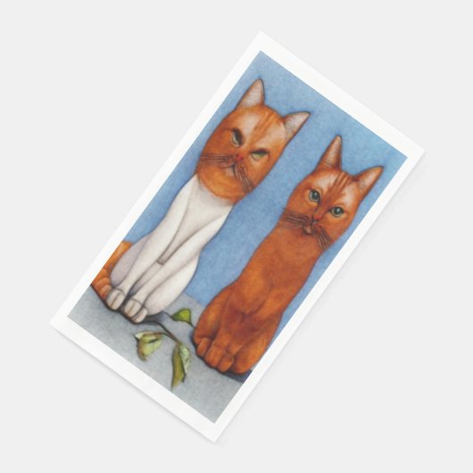 Retro Cats MIx Serviette (Ecke)