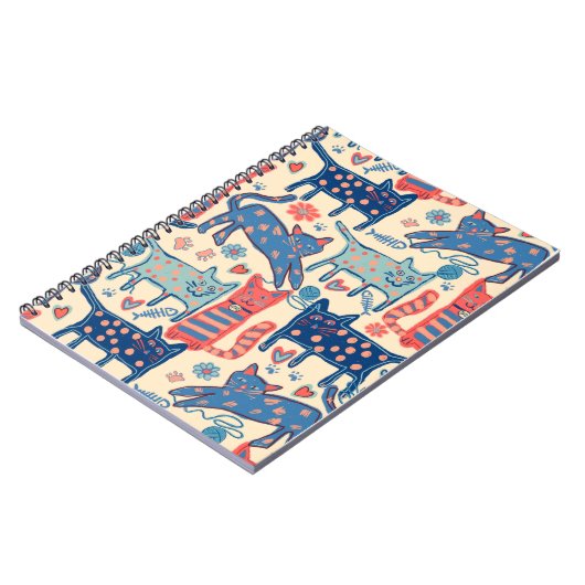 Retro Cats Notizblock (Linke Seite)