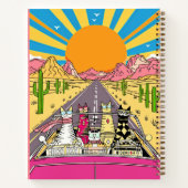Retro Cats on Vacation Take a Road Trip Journal Notizblock (Rückseite)
