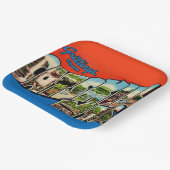 Retro Catskill Berge Pappteller (Gewinkelt)