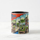 Retro Catskill-Berge  Tasse (Zentrum)