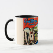Retro Catskill-Berge  Tasse (Links)