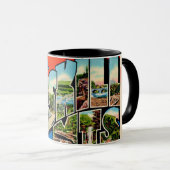 Retro Catskill-Berge  Tasse (VorderseiteRechts)