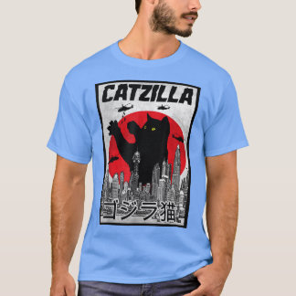 Retro Catzilla Cat Monster T-Shirt