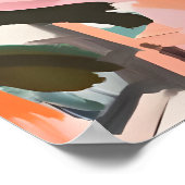 Retro-Cavalier-King-Charles-Spaniel-Plakat Poster (Ecke)