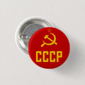 Retro CCCP UDSSR die Sowjetunion Knopf Button (Vorne & Hinten)