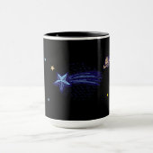 Retro Celestial Art Sun Moon Stars Planet Comet Tasse (Zentrum)