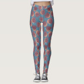 Retro Celestial Sun und MoonRetro Leggings (Vorderseite)