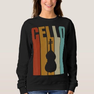 Retro Cello Cool Cello Player Sweatshirt