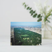 Retro Central Park Postkarte (Stehend Vorderseite)