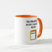 Retro Cereal Box Cartoon, Funny Pop Art Breakfast Tasse (VorderseiteRechts)