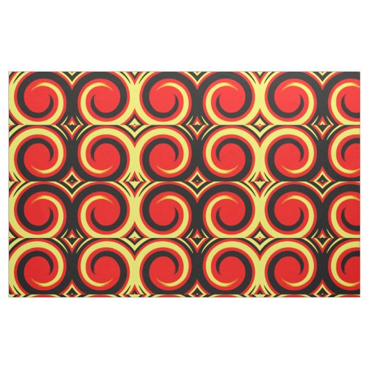Retro Cfarbene Drehung Abstrakte Kunst Stoff (Fat Quarter (45,7 x 55,9 cm))