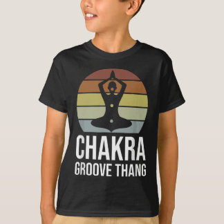 Retro Chakra Groove Thang Funny Yoga Spirituelle M T-Shirt