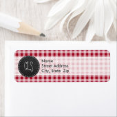 Retro Chalkboard; Carmine Red Gingham; Checked (Insitu)