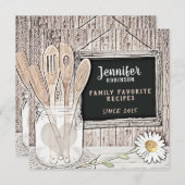 Retro Chalkboard, Mason Jar und Daisy (Vorne/Hinten)